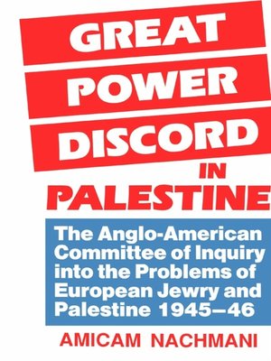 cover image of Great Power Discord in Palestine